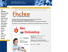 Tablet Screenshot of fischer-regale.de